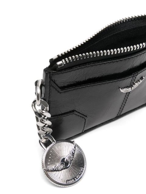 Zadig&Voltaire Sunny leather card holder - Black