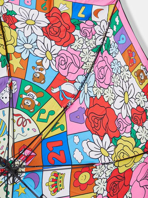 Moschino parasol kolor różowy 8927