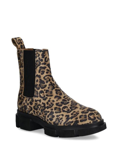 Copenhagen leopard-print lug-sole Chelsea boots - Brown - zdjęcie produktu nr 2