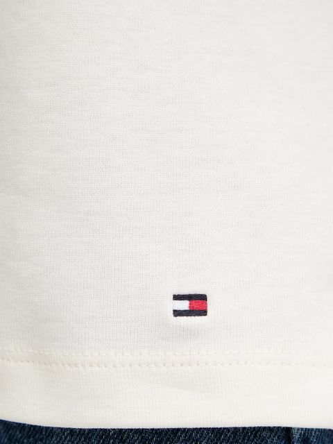 Tommy Hilfiger t-shirt bawełniany damski kolor beżowy WW0WW45628