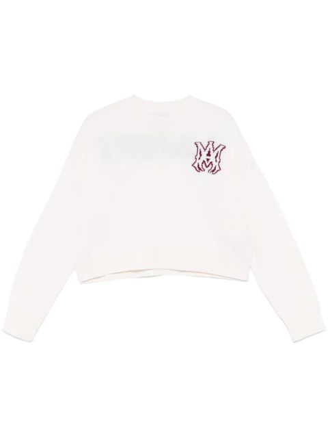 AMIRI logo-intarsia sweater - Neutrals - zdjęcie produktu nr 1