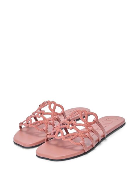 LOEWE Petal Anagram sliders - Pink - zdjęcie produktu nr 2