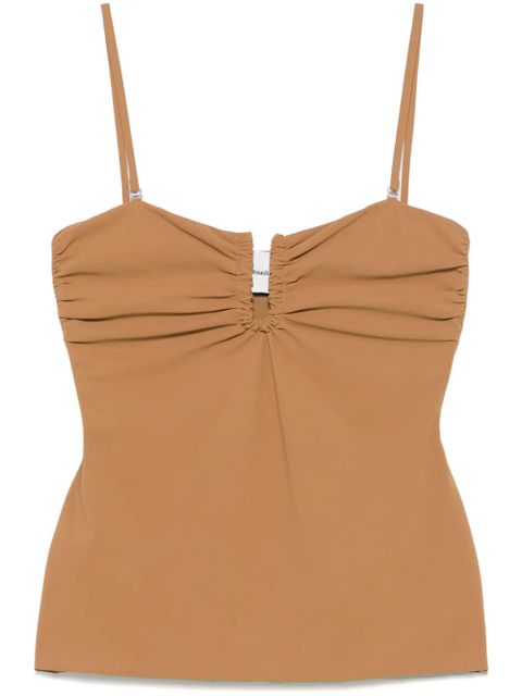 Nanushka ruched-detail top - Brown - zdjęcie produktu nr 1