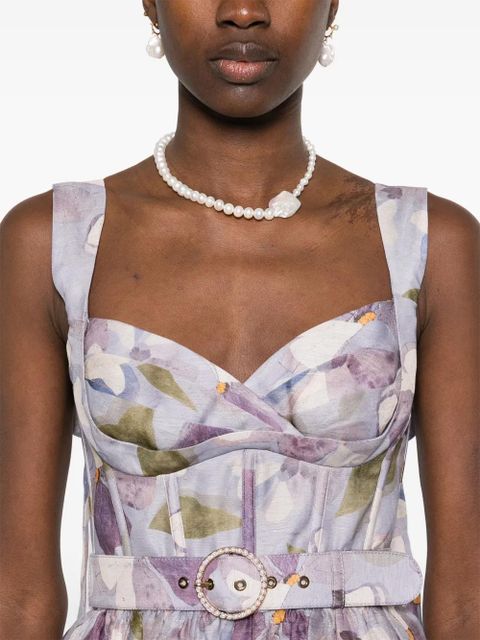 ZIMMERMANN Dawning mini dress - Purple