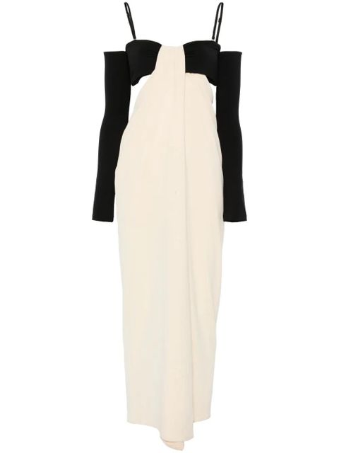 Nanushka bandeau draped maxi dress - Neutrals - zdjęcie produktu nr 1