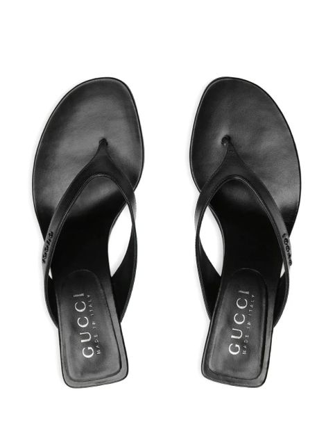 Gucci Vittoria leather sandals - Black