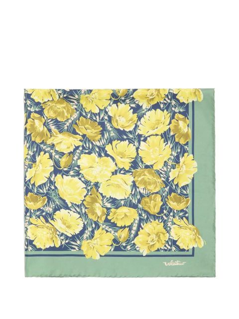 Valentino Garavani Apres l'Hiver poppies silk scarf - Yellow - zdjęcie produktu nr 2