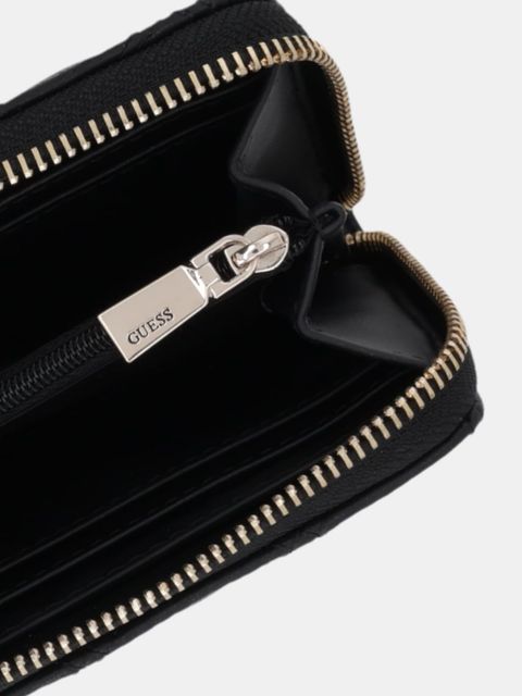 Guess portfel GIULLY damski kolor czarny SWQG96 73140