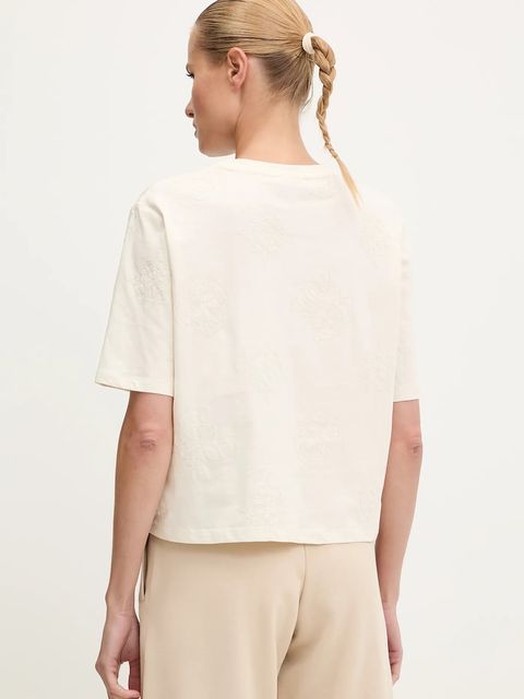 Guess t-shirt bawełniany PEONY damski kolor beżowy V5YI10 I3Z14 - zdjęcie produktu nr 2