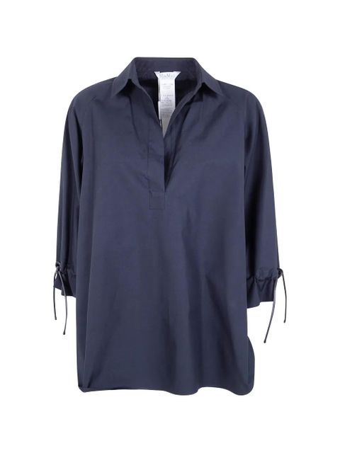 Max Mara drawstring-cuff popover shirt - Blue - zdjęcie produktu nr 1