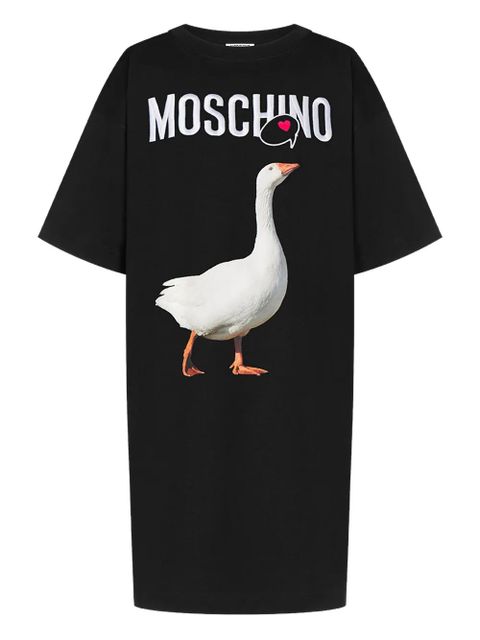Moschino goose-print T-shirt dress - Black - zdjęcie produktu nr 1
