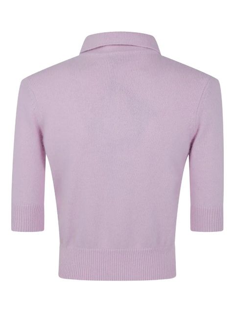 TWINSET ribbed polo shirt - Pink - zdjęcie produktu nr 2
