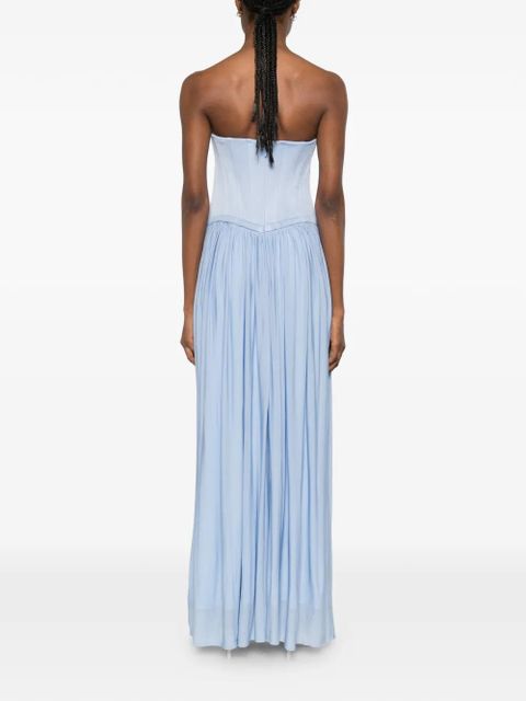 Simkhai Adalys pleated maxi dress - Blue