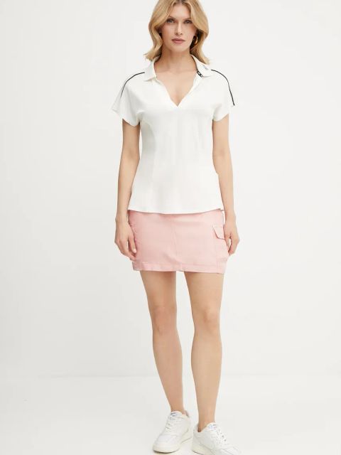 Guess spódnica MYLAH kolor różowy mini prosta W5GD0A WH6E0