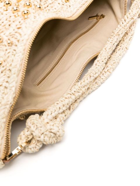 Cult Gaia Hera raffia shoulder bag - Neutrals