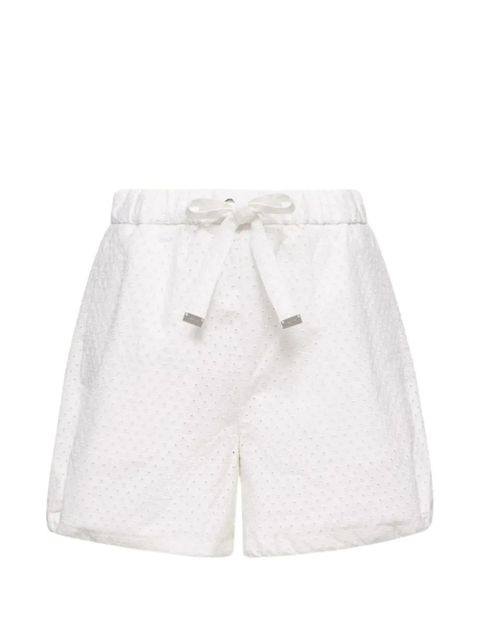 Moncler San Gallo eyelet drawstring shorts - White - zdjęcie produktu nr 1