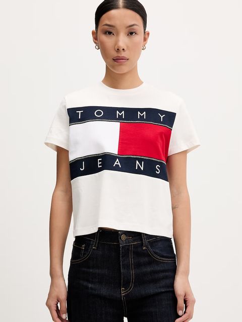 Tommy Jeans T-shirt damski bawełniany - zdjęcie produktu nr 1