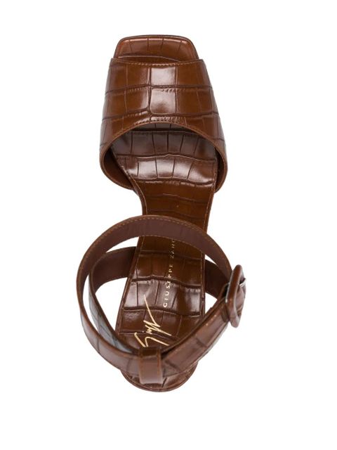 Giuseppe Zanotti Tarifa open-toe 130mm heel sandals - Brown