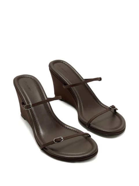 St. Agni Petit wedge strap sandals - Brown