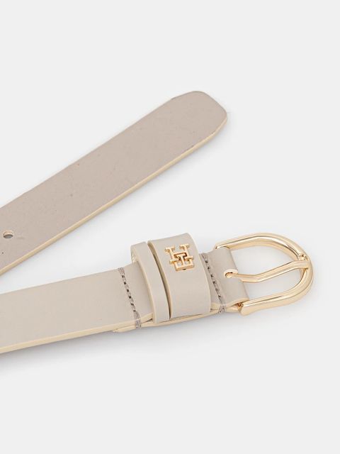 Tommy Hilfiger pasek skórzany damski kolor beżowy AW0AW16836 - zdjęcie produktu nr 2