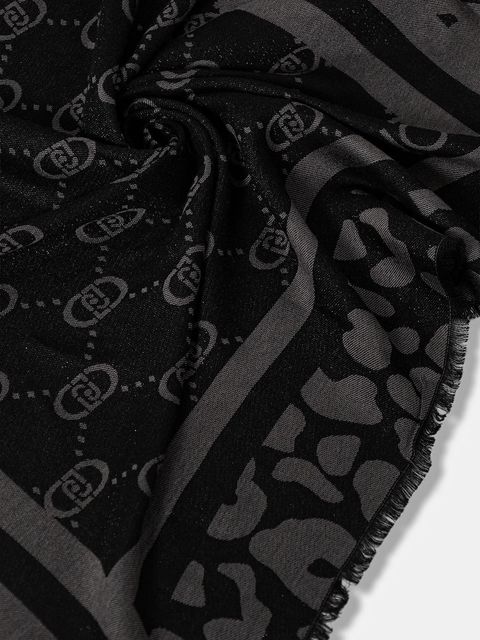 Liu Jo szal damski kolor czarny wzorzysty 2F5040.T0300 - zdjęcie produktu nr 2