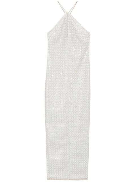 ROTATE BIRGER CHRISTENSEN beaded maxi dress - Neutrals - zdjęcie produktu nr 1