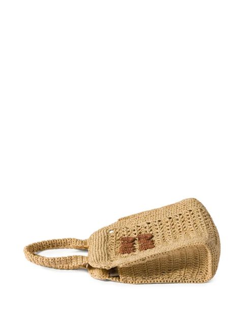 Miu Miu crochet tote bag - Neutrals