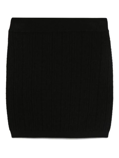 Balmain ribbed-knit skirt - Black - zdjęcie produktu nr 1