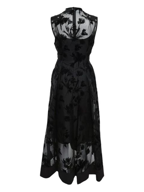 3.1 Phillip Lim floral belt midi dress - Black - zdjęcie produktu nr 2