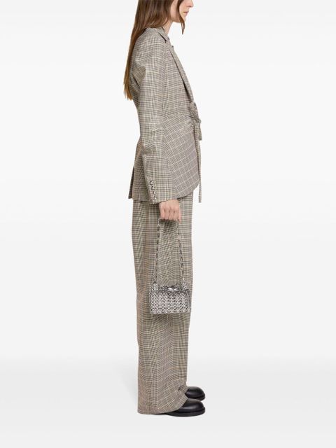 Rabanne plaid check fitted jacket - Neutrals