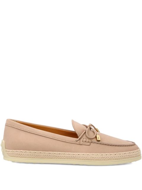 Tod's bow-detail loafers - Neutrals