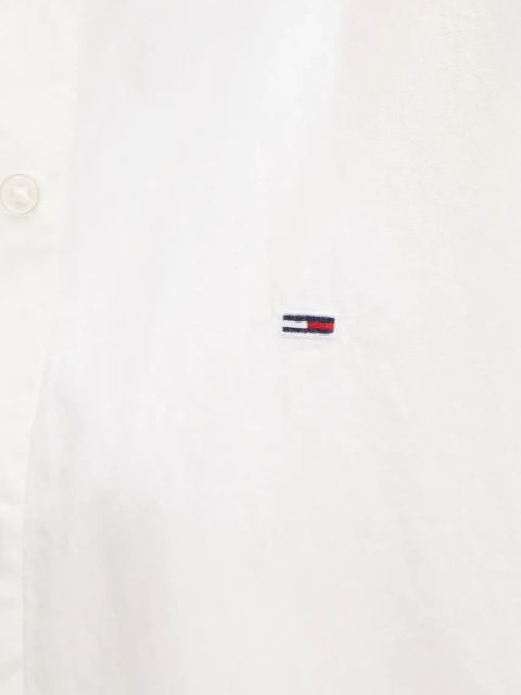 Tommy Jeans koszula bawełniana damska kolor biały relaxed z kołnierzykiem klasycznym DW0DW20290