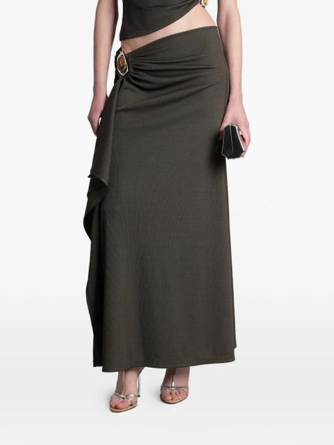 Christopher Esber Occhio Crystal Cascade maxi skirt - Green - zdjęcie produktu nr 1