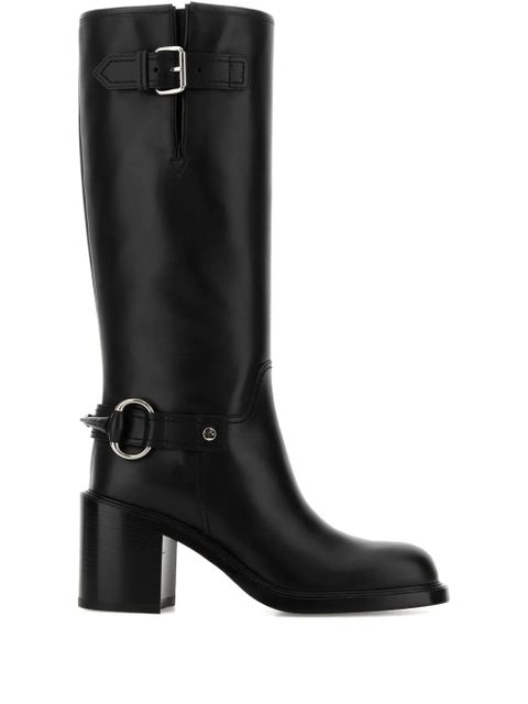 Gucci 70mm buckle leather boots - Black - zdjęcie produktu nr 1