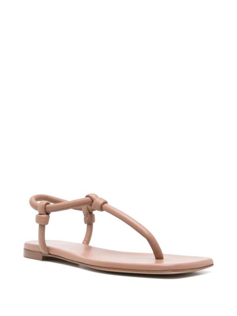 Gianvito Rossi leather flip-flops - Neutrals