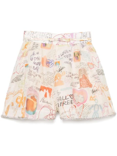 ZIMMERMANN belted shorts - Neutrals - zdjęcie produktu nr 1