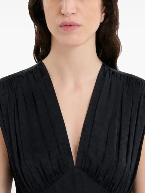 Marni V-neck mini dress - Black