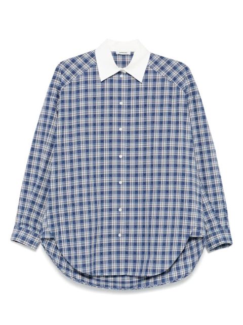 SANDRO crystal-embellished shirt - Blue - zdjęcie produktu nr 1