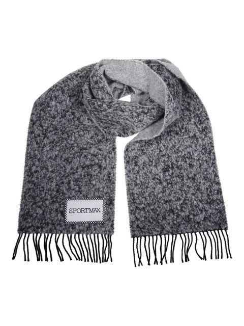 Sportmax woo blend scarf - Black - zdjęcie produktu nr 2