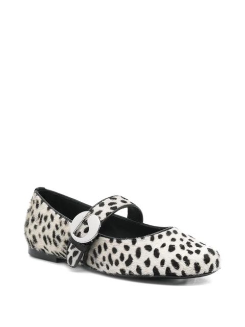 Coperni leather ballet flats - WHITE AND BLACK - zdjęcie produktu nr 2