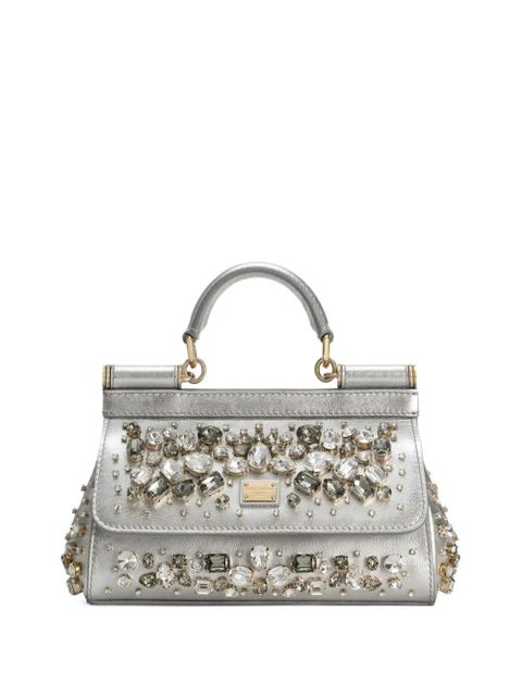 Dolce & Gabbana small Sicily tote bag - Silver - zdjęcie produktu nr 1
