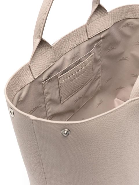 Longchamp large Le Roseau tote bag - Grey