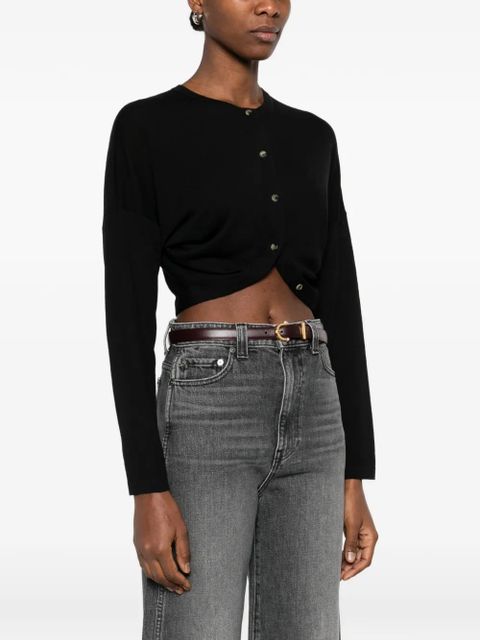 KHAITE Finn cardigan - Black - zdjęcie produktu nr 2