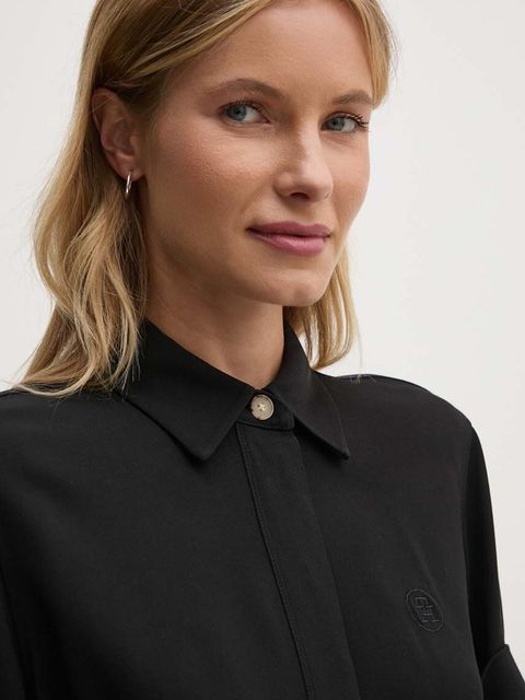 Tommy Hilfiger sukienka kolor czarny mini prosta WW0WW42728