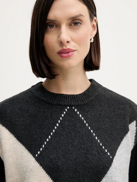 Pedro del Hierro kamizelka z domieszką wełny damski kolor szary 5502018