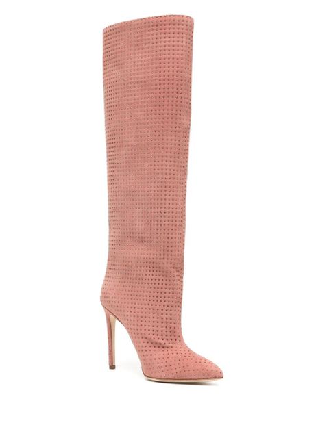 Paris Texas Holly 105mm embellished suede boots - Pink - zdjęcie produktu nr 2