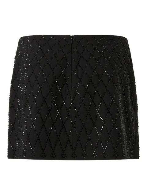 PINKO rhinestone-embellished fitted skirt - Black - zdjęcie produktu nr 2