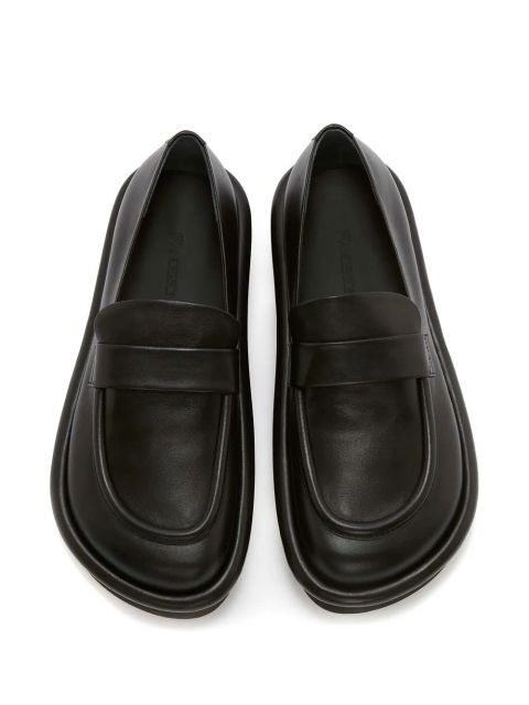 JW Anderson Bumper-Tube leather chunky loafers - Black