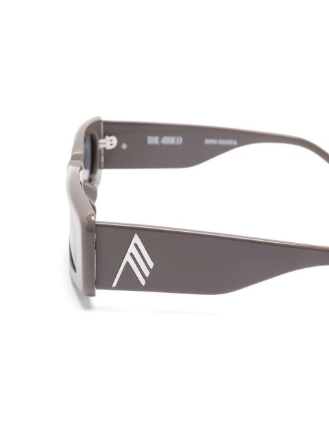 The Attico x Linda Farrow Mini Marfa sunglasses - Grey