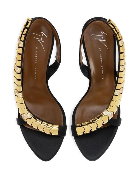 Giuseppe Zanotti 90mm Gz Dafne rhinestones-embellished sandals - Black